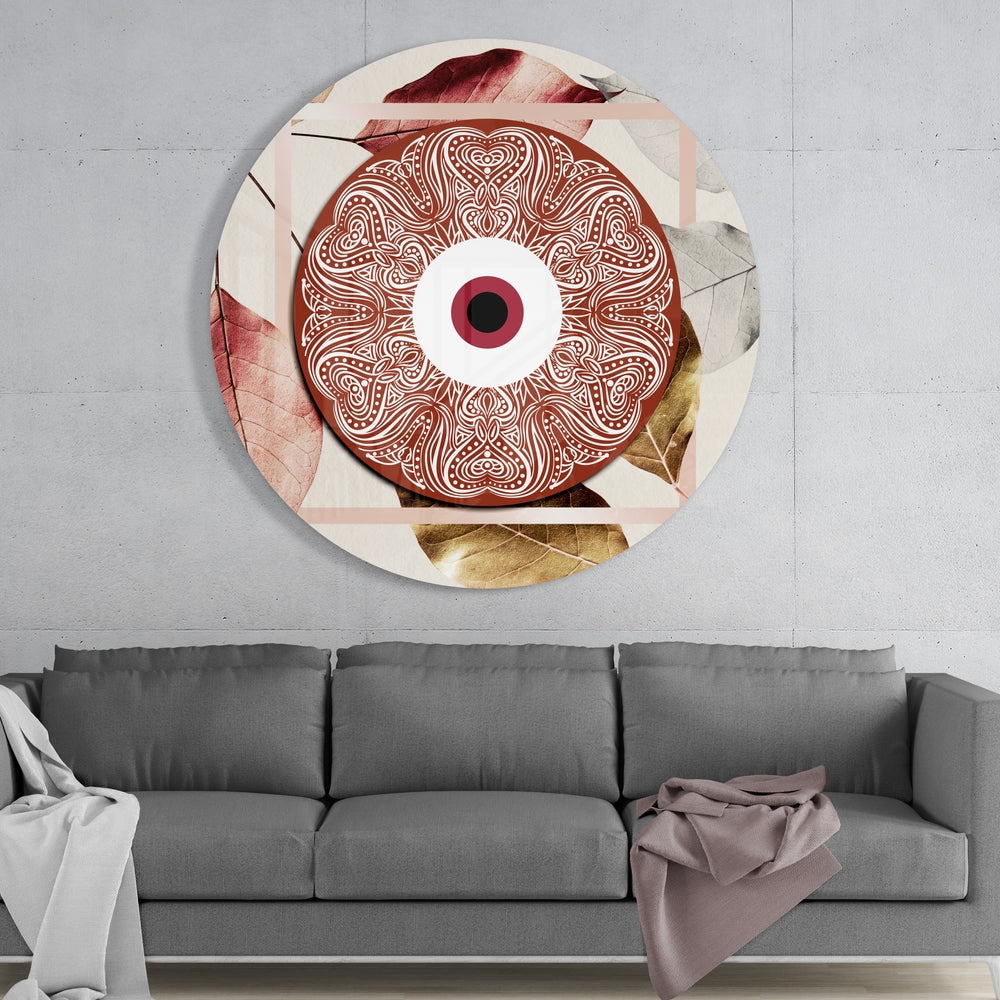 Evil Eye Bead Glass Wall Art