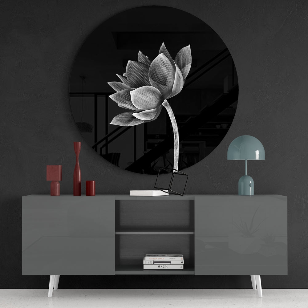 Flower Glass Wall Art