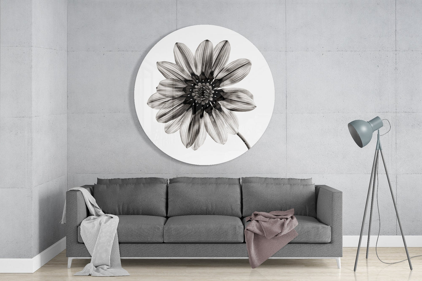 Flower Glass Wall Art