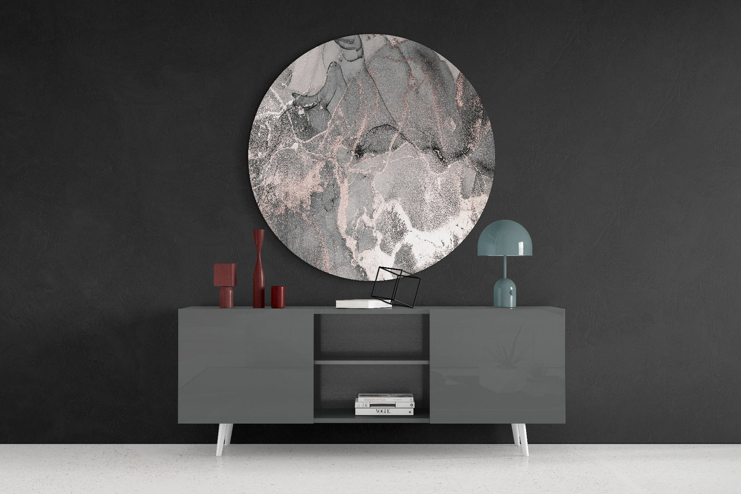 Abstract Flow Glass Wall Art