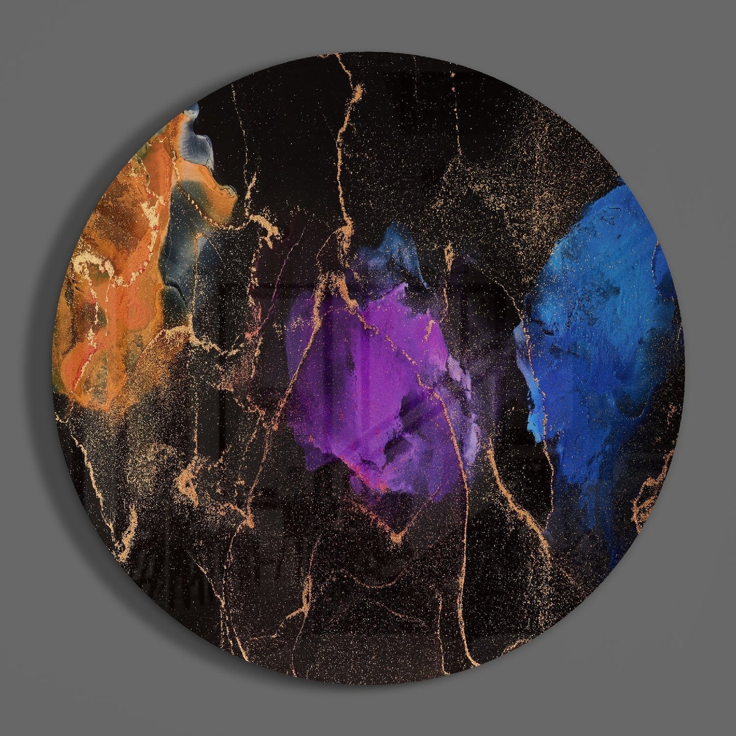 Color Explosion Glass Wall Art