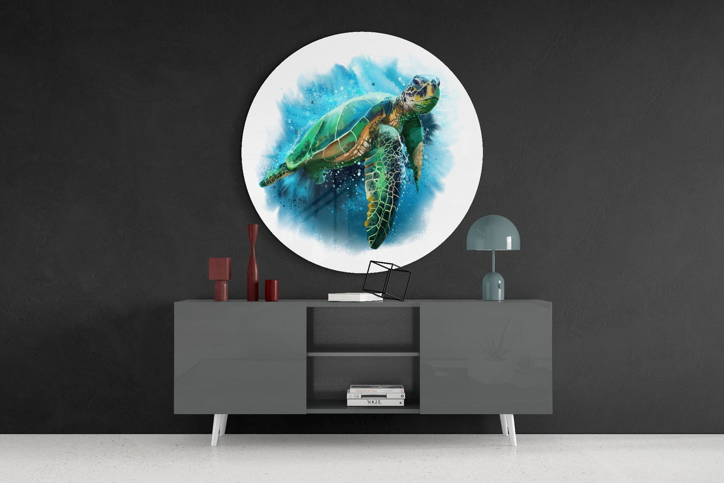 Caretta Caretta Glass Wall Art