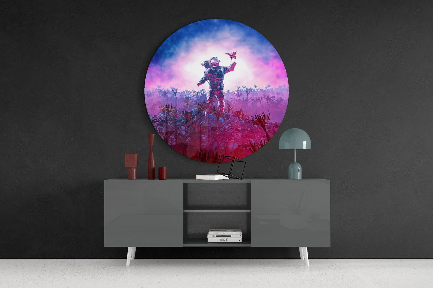 New Worlds Glass Wall Art