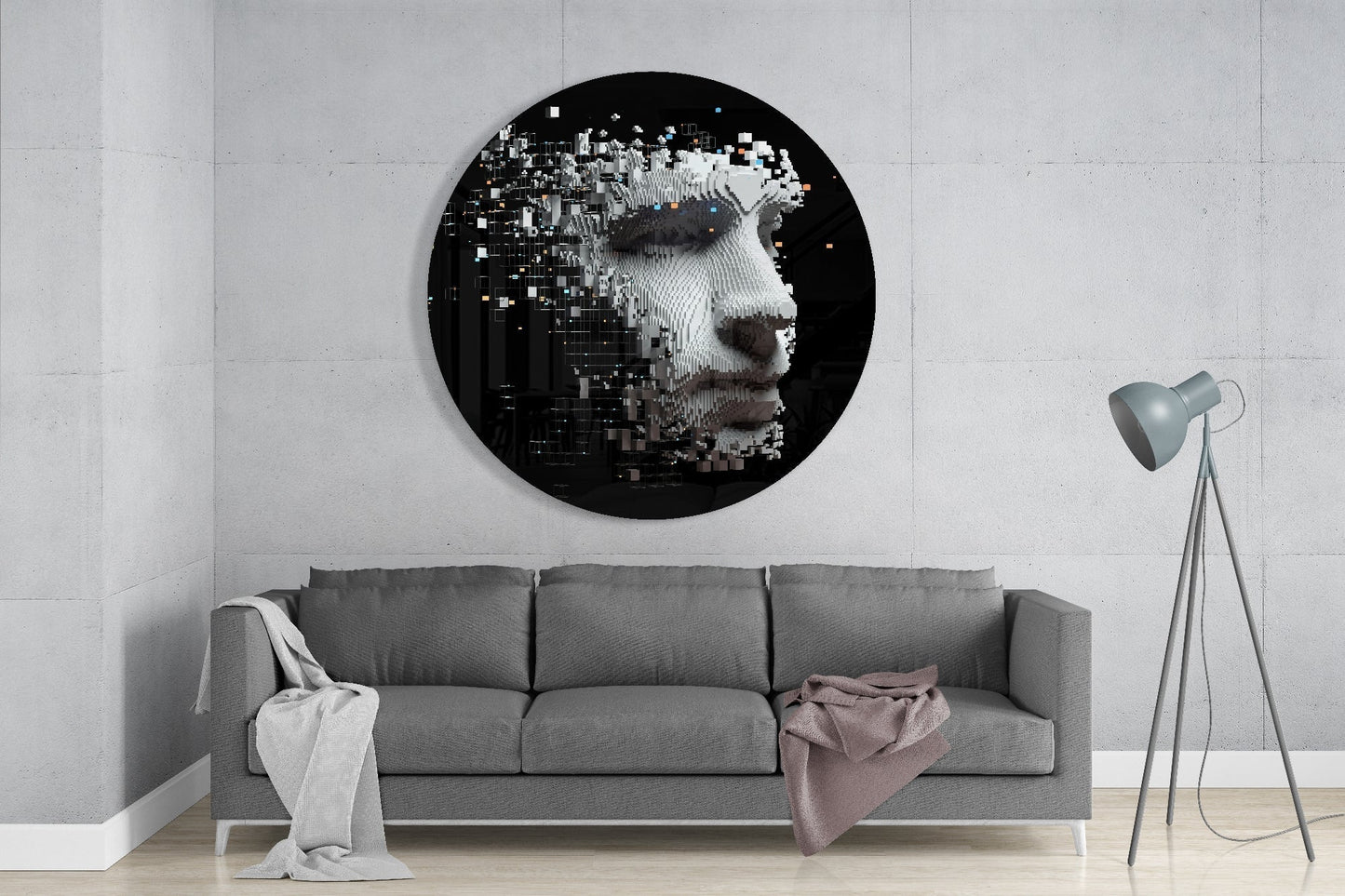 Being Human Glass Wall Art