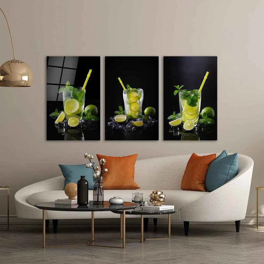 Mojito Cocktail Glass Wall Art