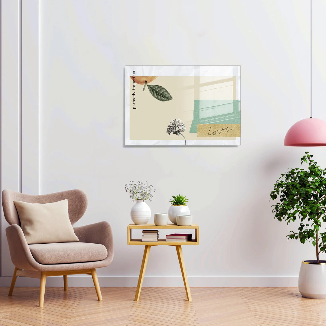 Décoration murale en verre Magnolia