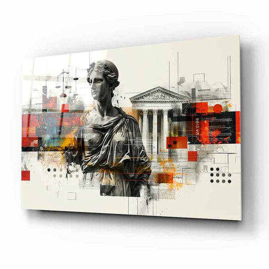 Themis Glass Wall Art - LUXARTDECO