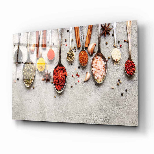 Spices Glass Wall Art