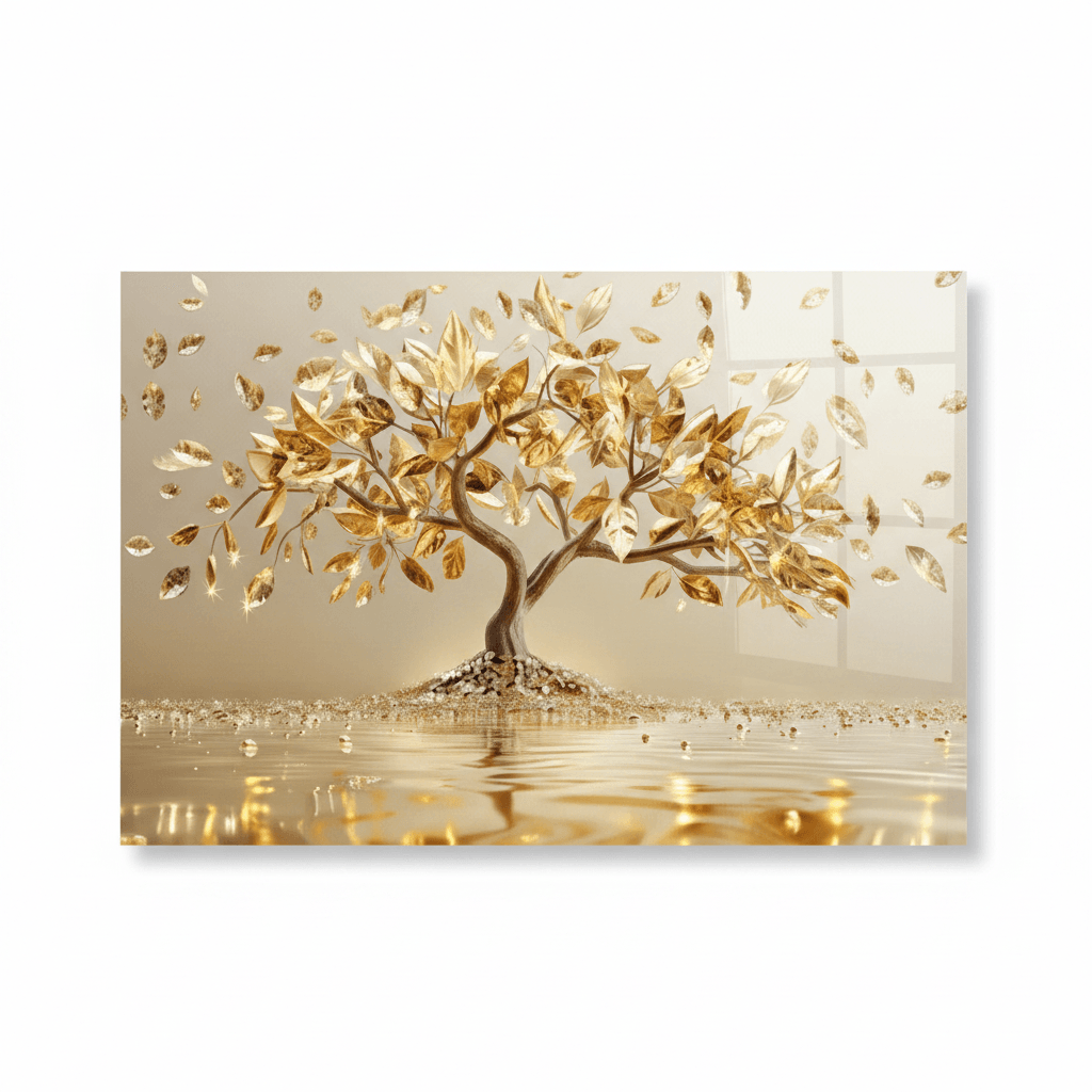 Albero della Vita Quadro in Vetro Temperato