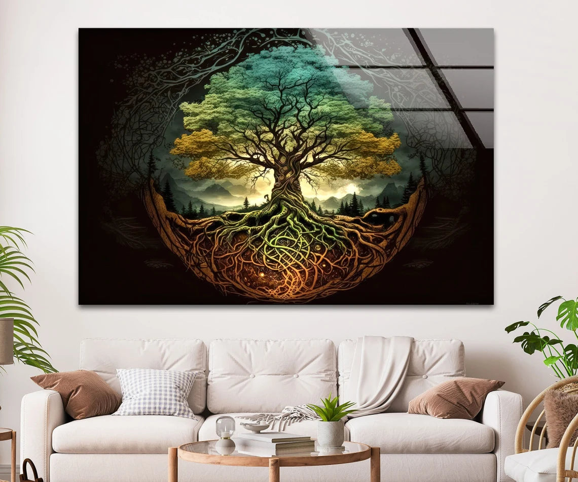 Tree of Life Glass Wall Art
