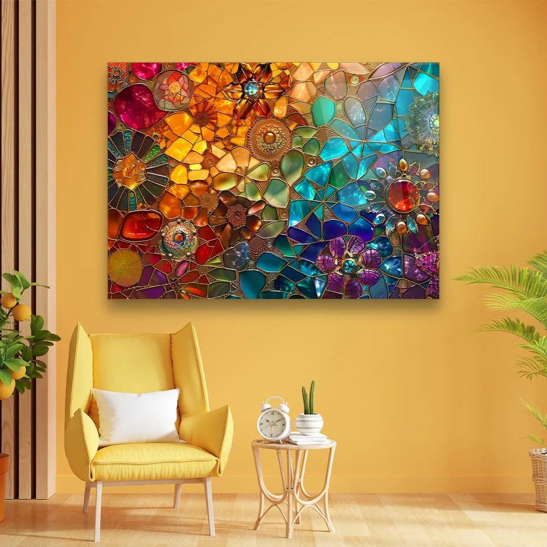 Colorful Glass Wall Art - LUXARTDECO