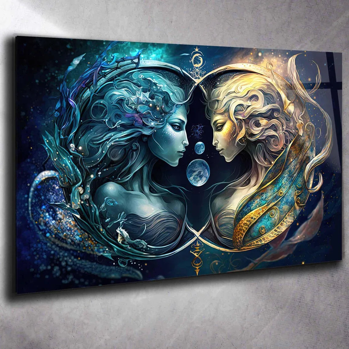 Gemini Glass Wall Art - LUXARTDECO