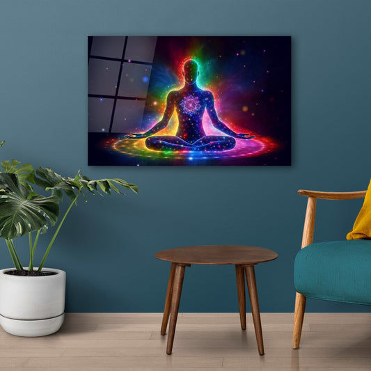 Yoga Glass Wall Art
