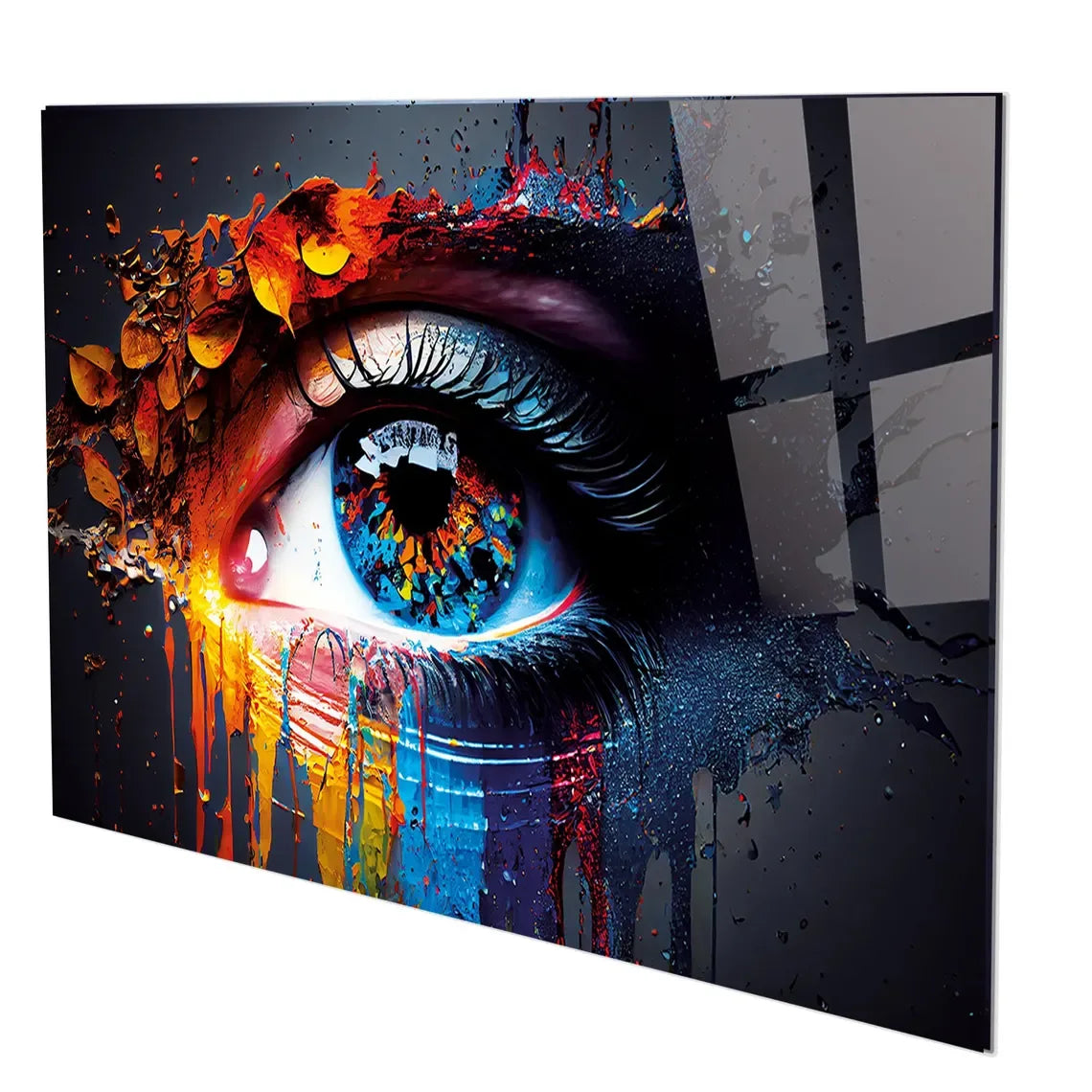Azure Eye Glass Wall Art - LUXARTDECO
