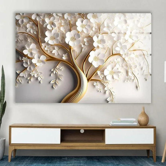 Tree of Life Glass Wall Art - LUXARTDECO