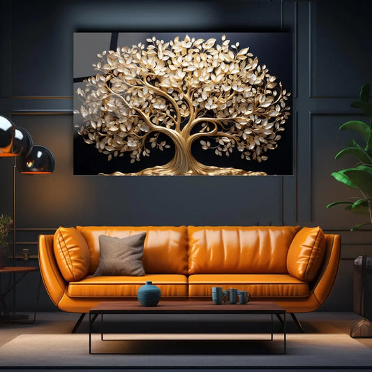 Tree of Life Glass Wall Art - LUXARTDECO