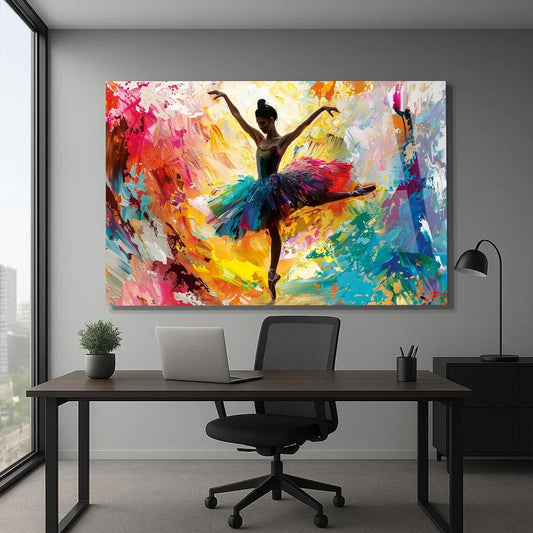 Ballerina Glass Wall Art - LUXARTDECO