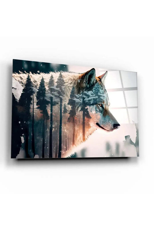 Wolf Glass Wall Art - LUXARTDECO