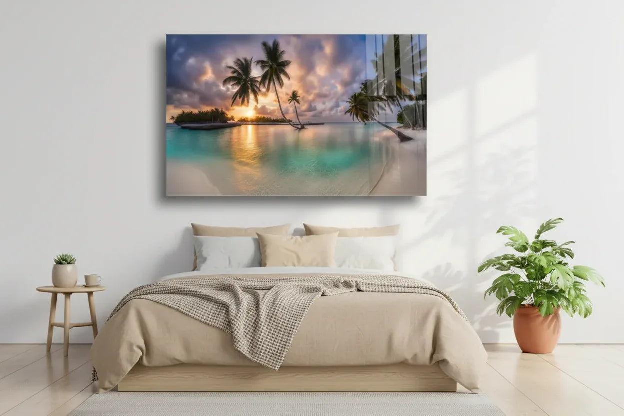 Sunset Glass Wall Art - LUXARTDECO