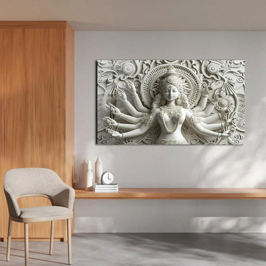 Durga Glass Wall Art - LUXARTDECO