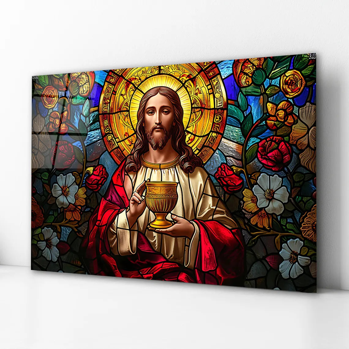 Jesus Glass Wall Art
