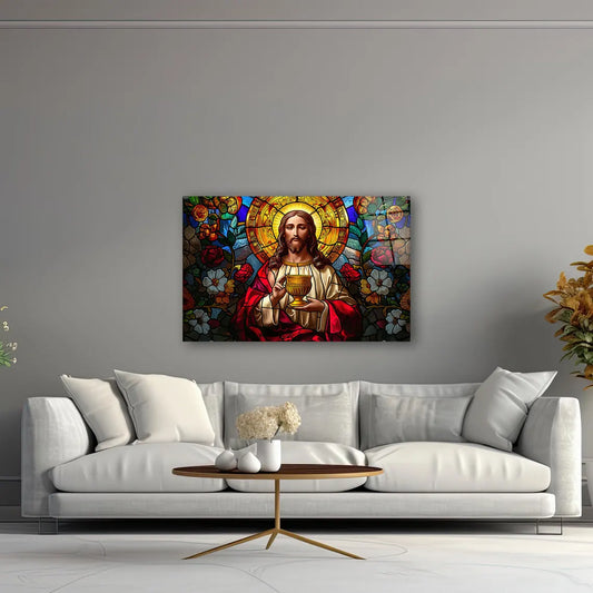 Jesus Glass Wall Art