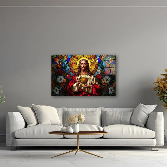 Jesus Glass Wall Art - LUXARTDECO