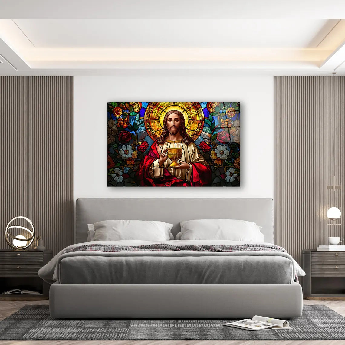 Jesus Glass Wall Art