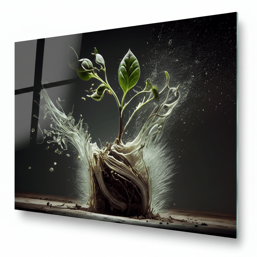 New Life Glass Wall Art