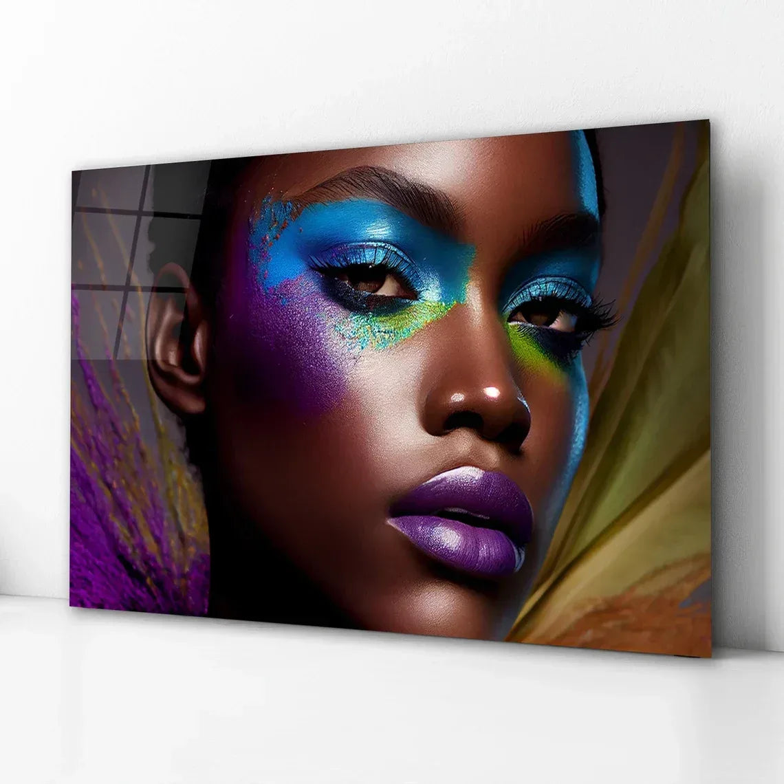 Beautiful Woman Glass Wall Art - LUXARTDECO