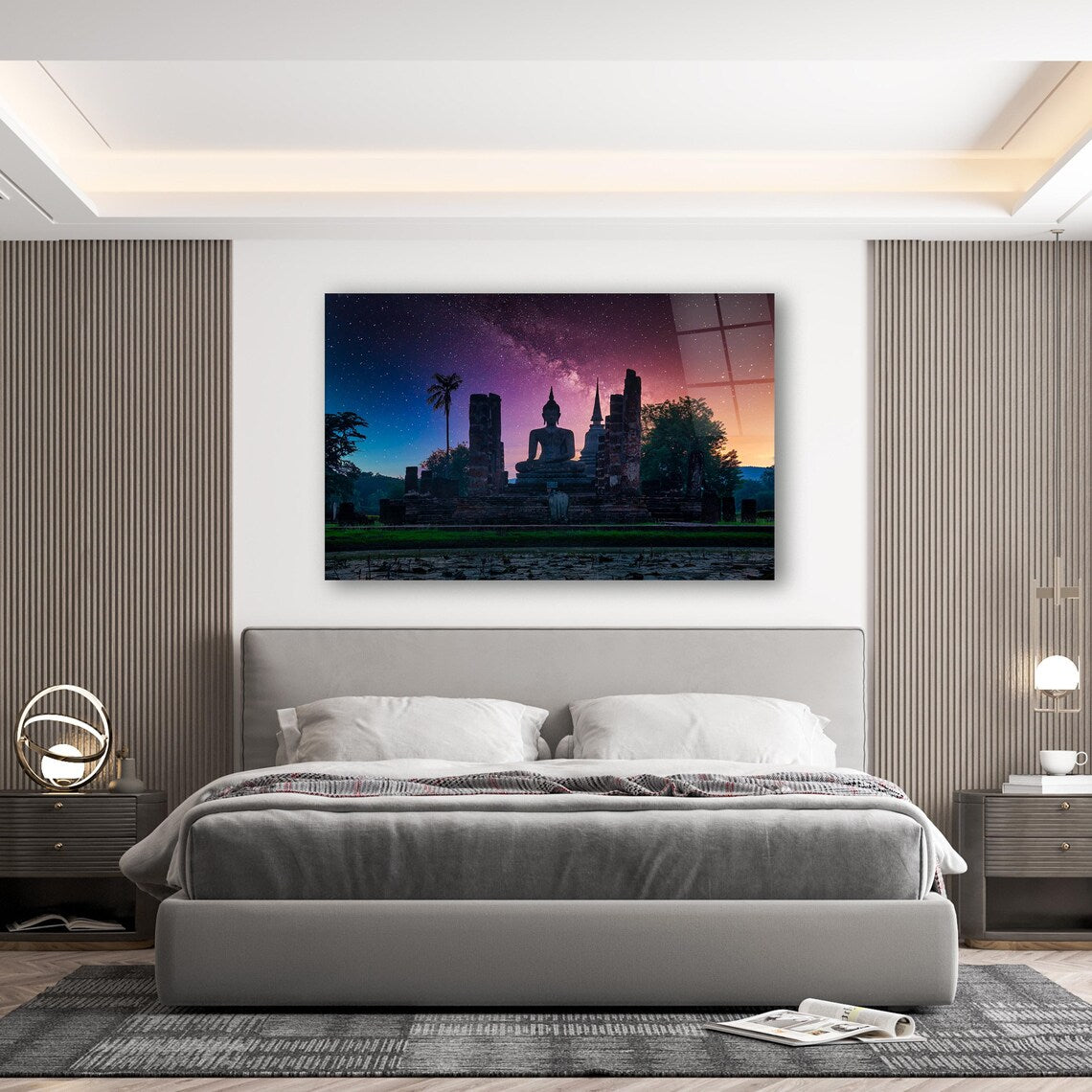 Budha Glass Wall Art