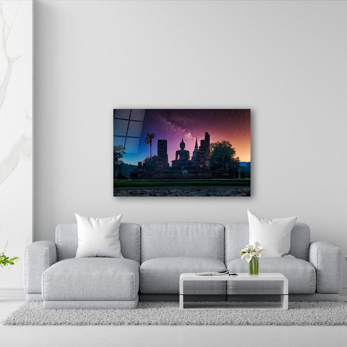 Budha Glass Wall Art