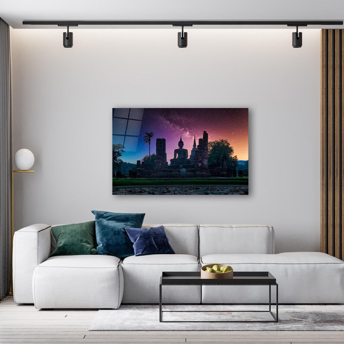 Budha Glass Wall Art