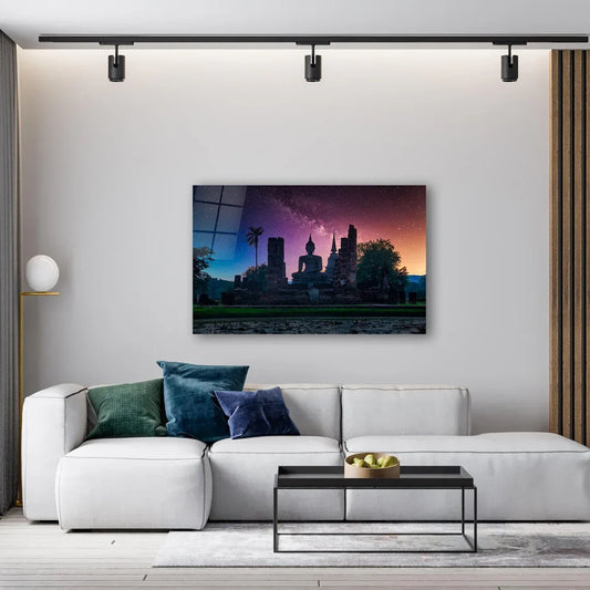 Budha Glass Wall Art - LUXARTDECO