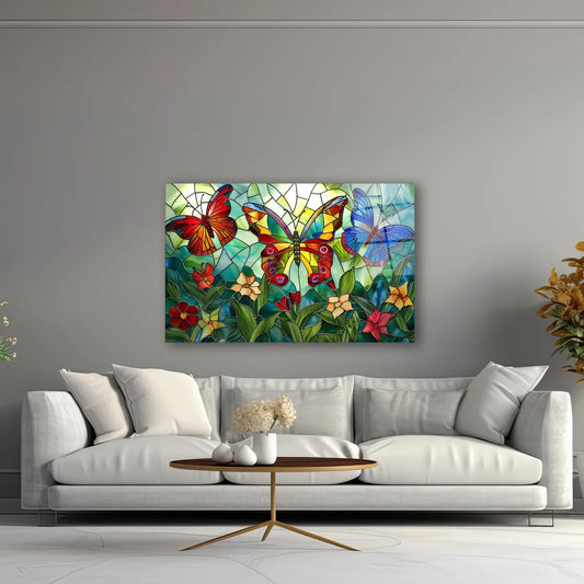 Butterfly Glass Wall Art