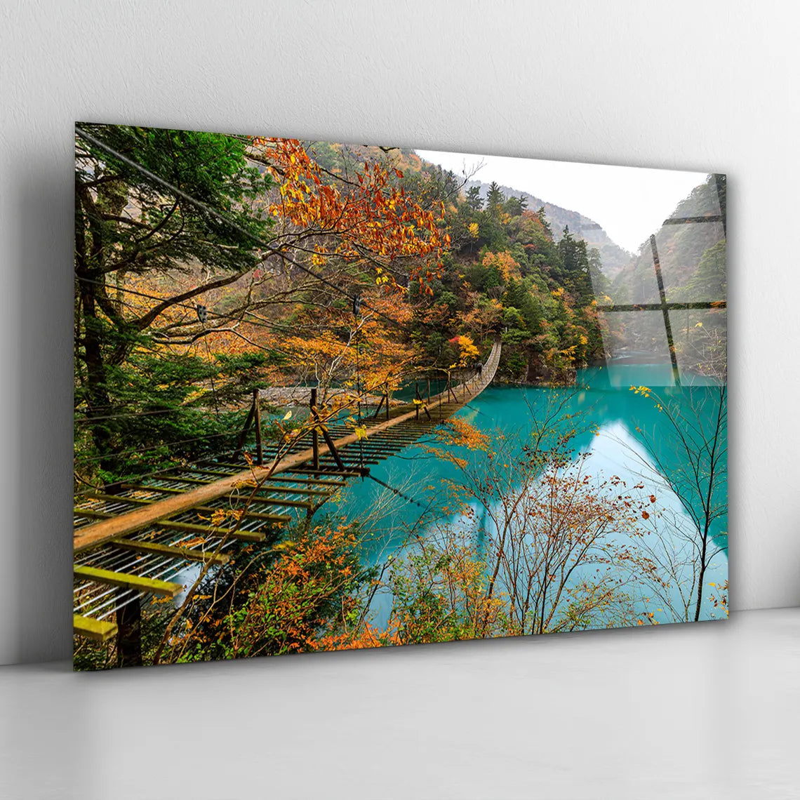 River Glass Wall Art