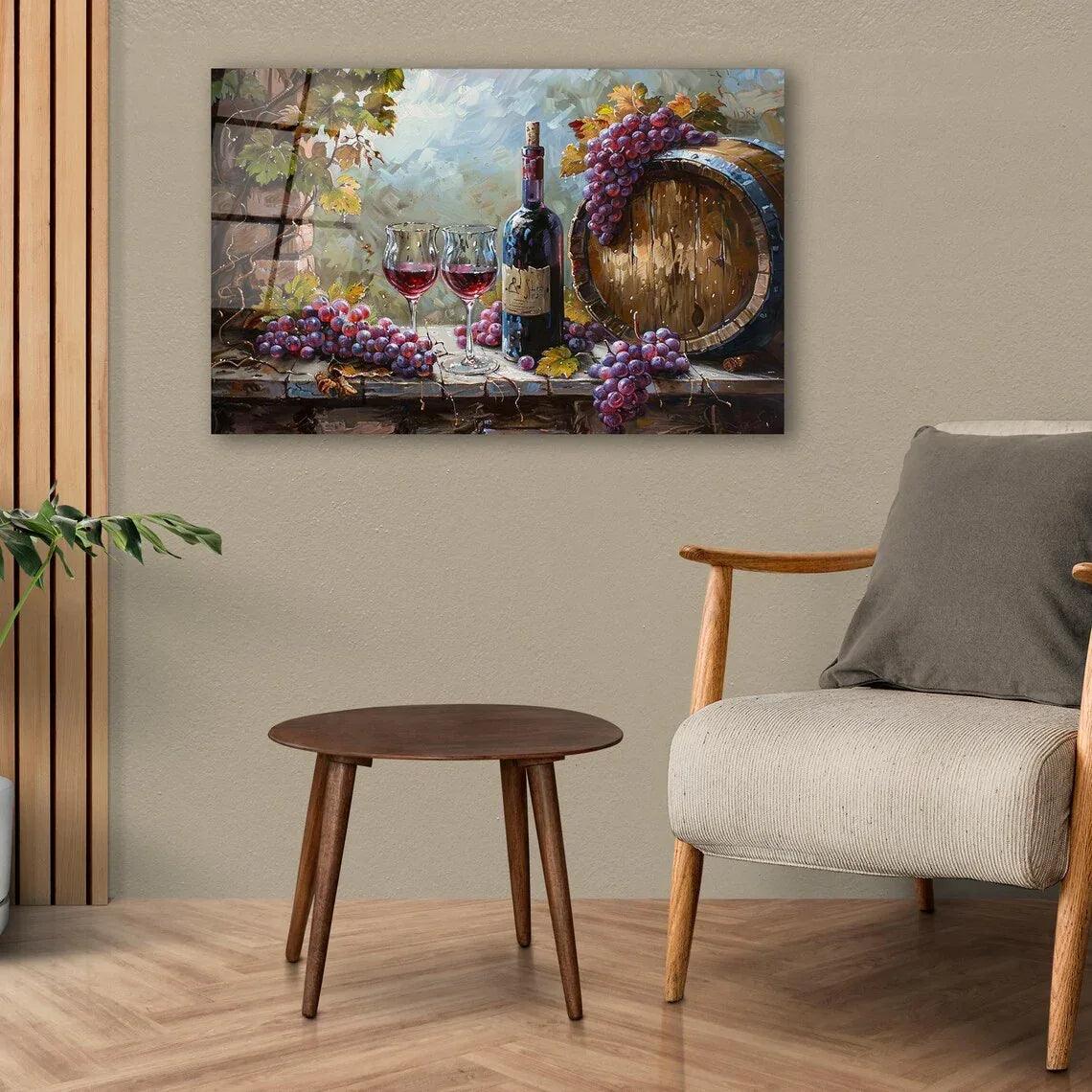 Wine Glass Wall Art - LUXARTDECO