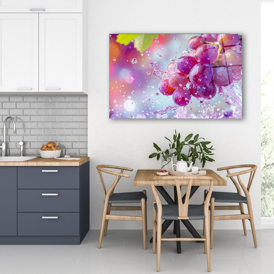 Grape Glass Wall Art