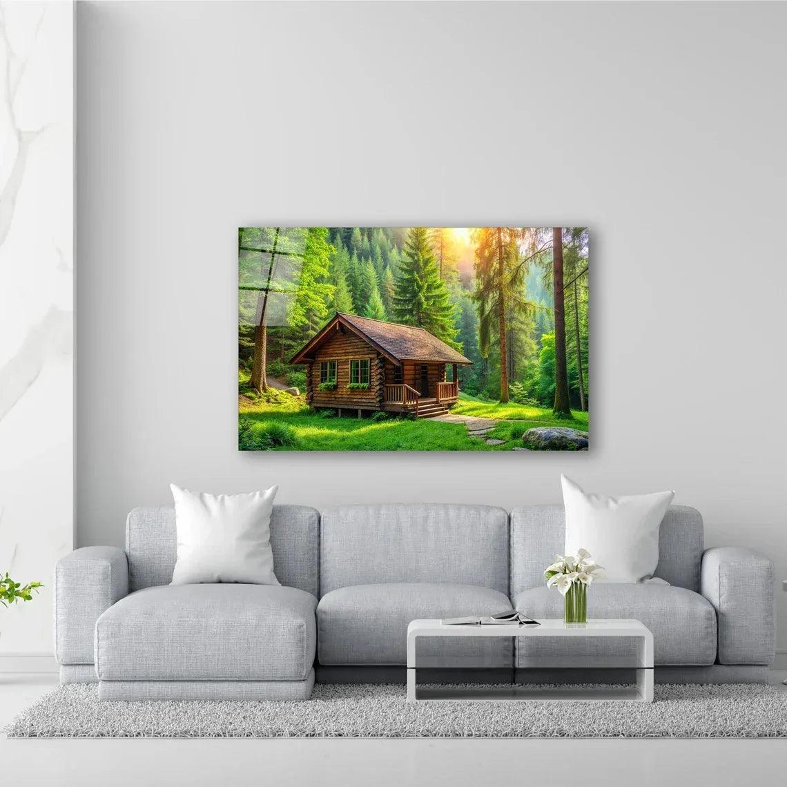Forest Glass Wall Art - LUXARTDECO