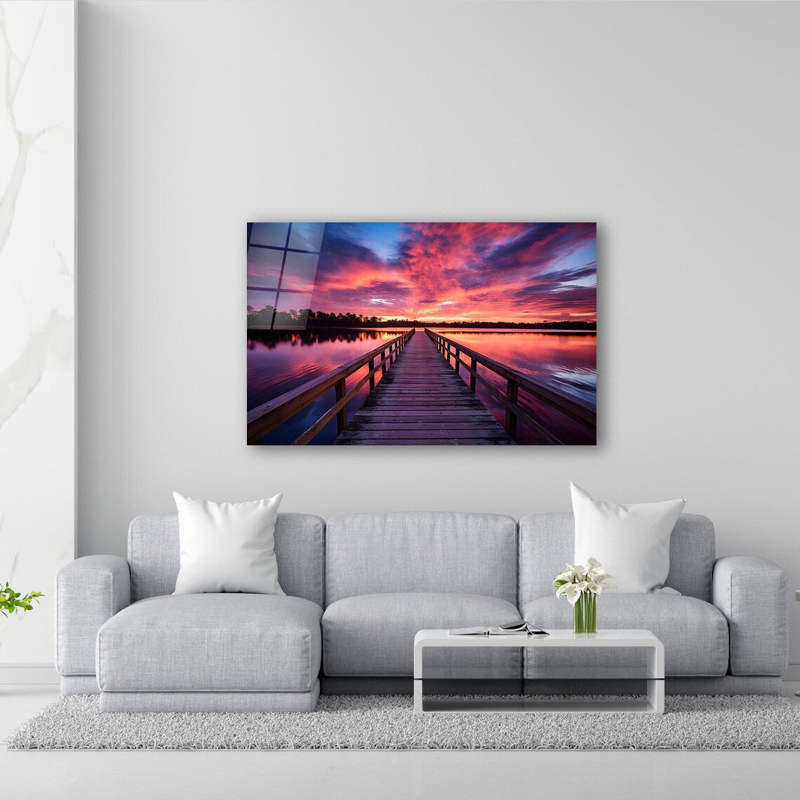 Sunset Glass Wall Art