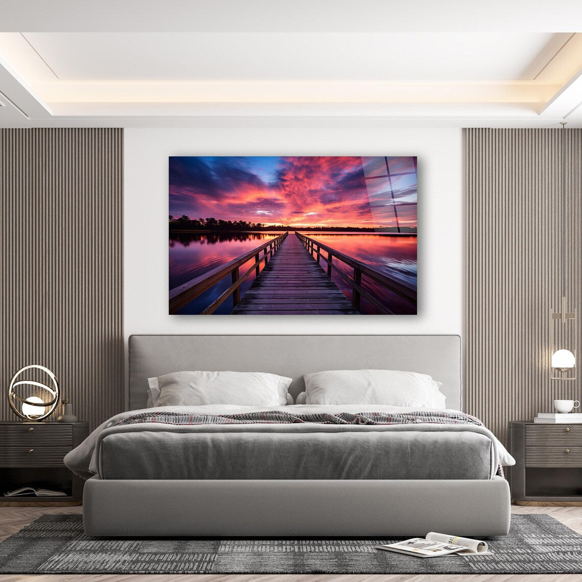 Sunset Glass Wall Art