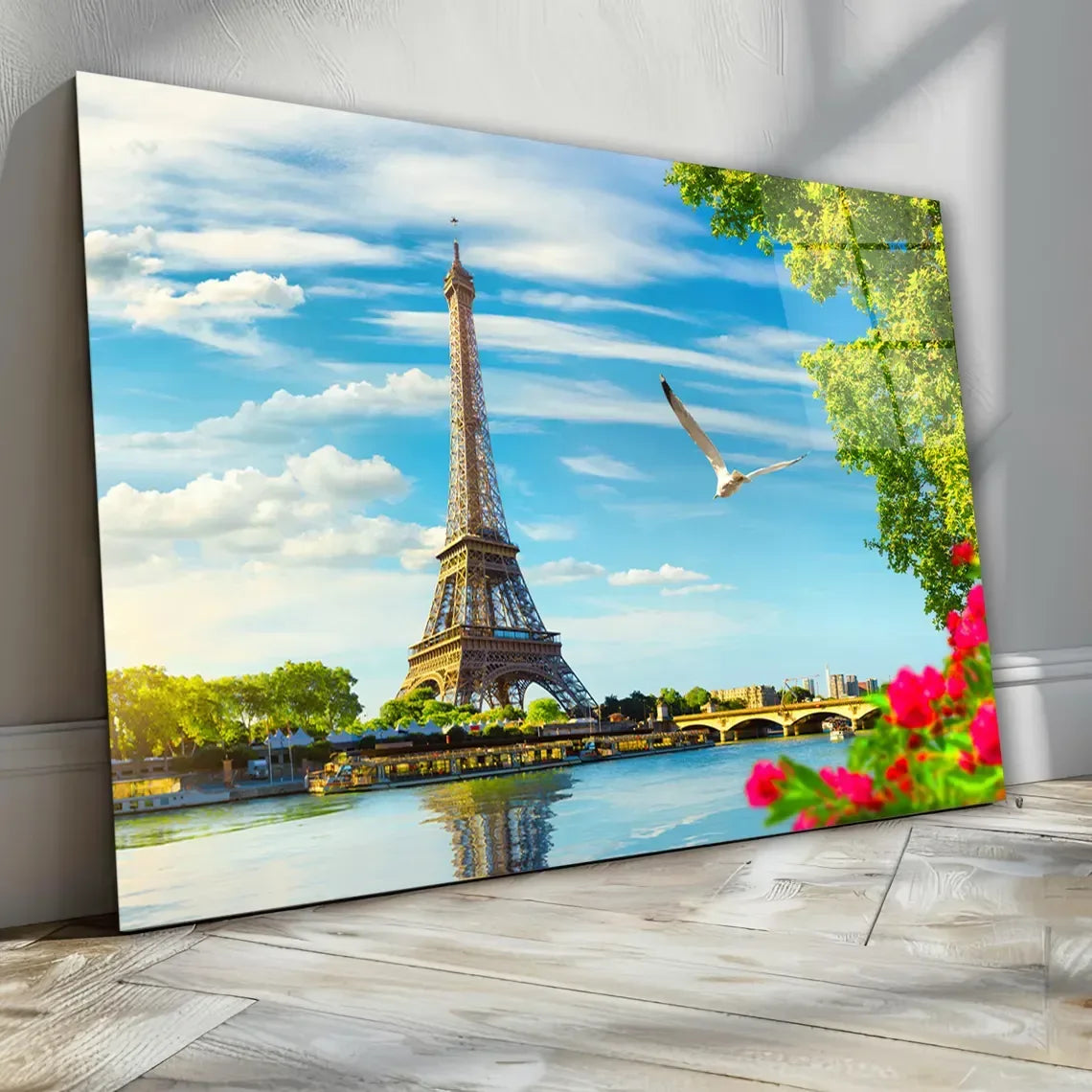 Eiffel Tower Glass Wall Art - LUXARTDECO