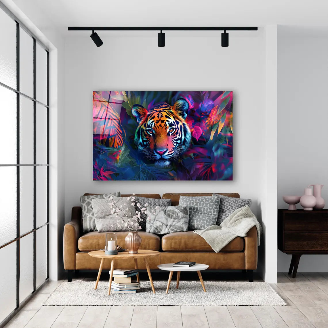 Tiger Glass Wall Art