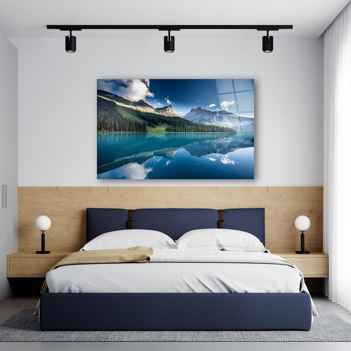 Emerald Lake Glass Wall Art
