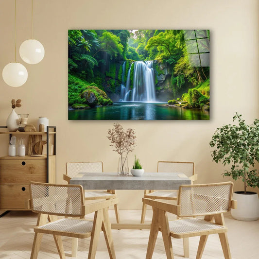 Cascade Glass Wall Art - LUXARTDECO