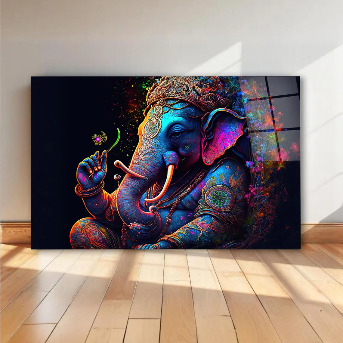 Ganesha Glass Wall Art