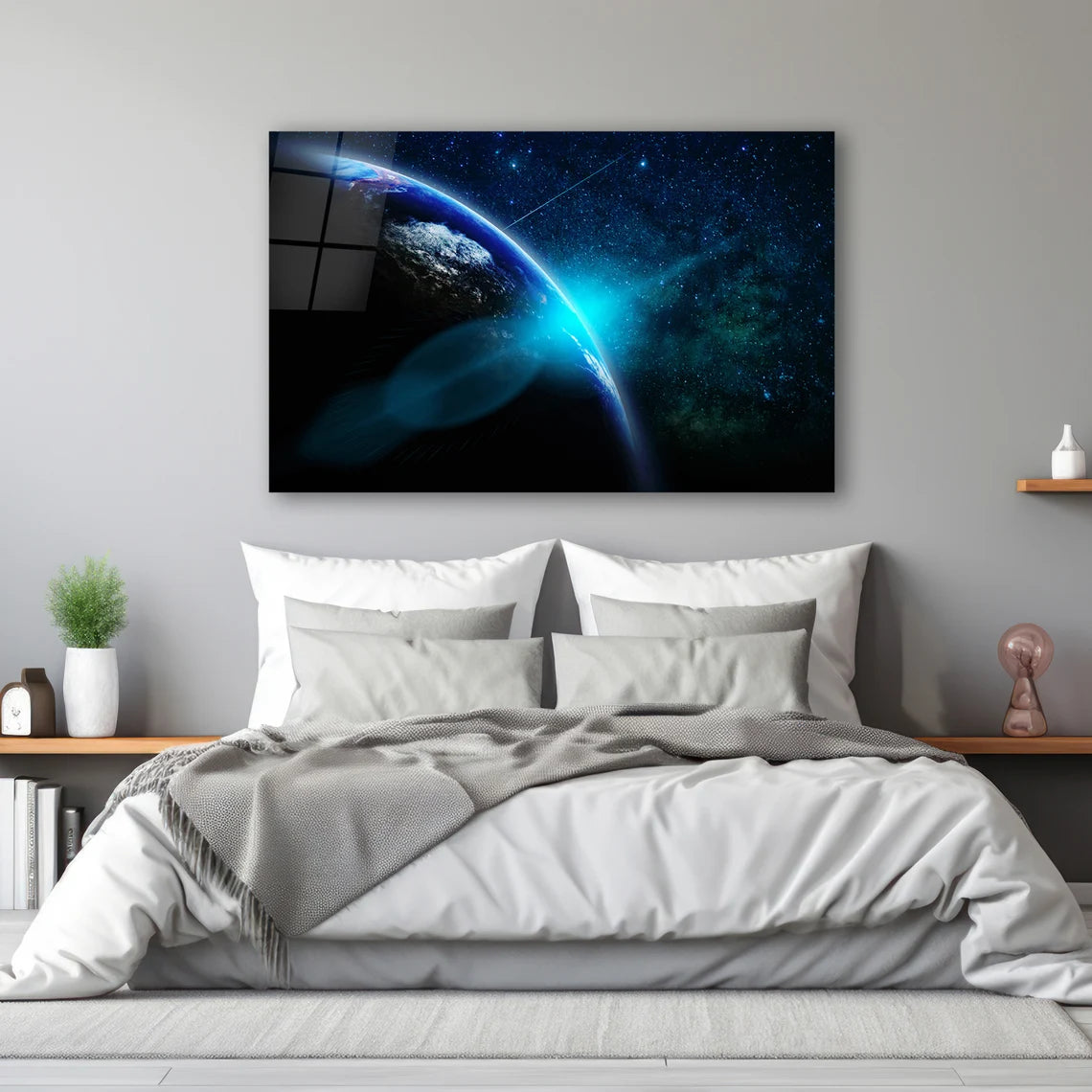 World Glass Wall Art