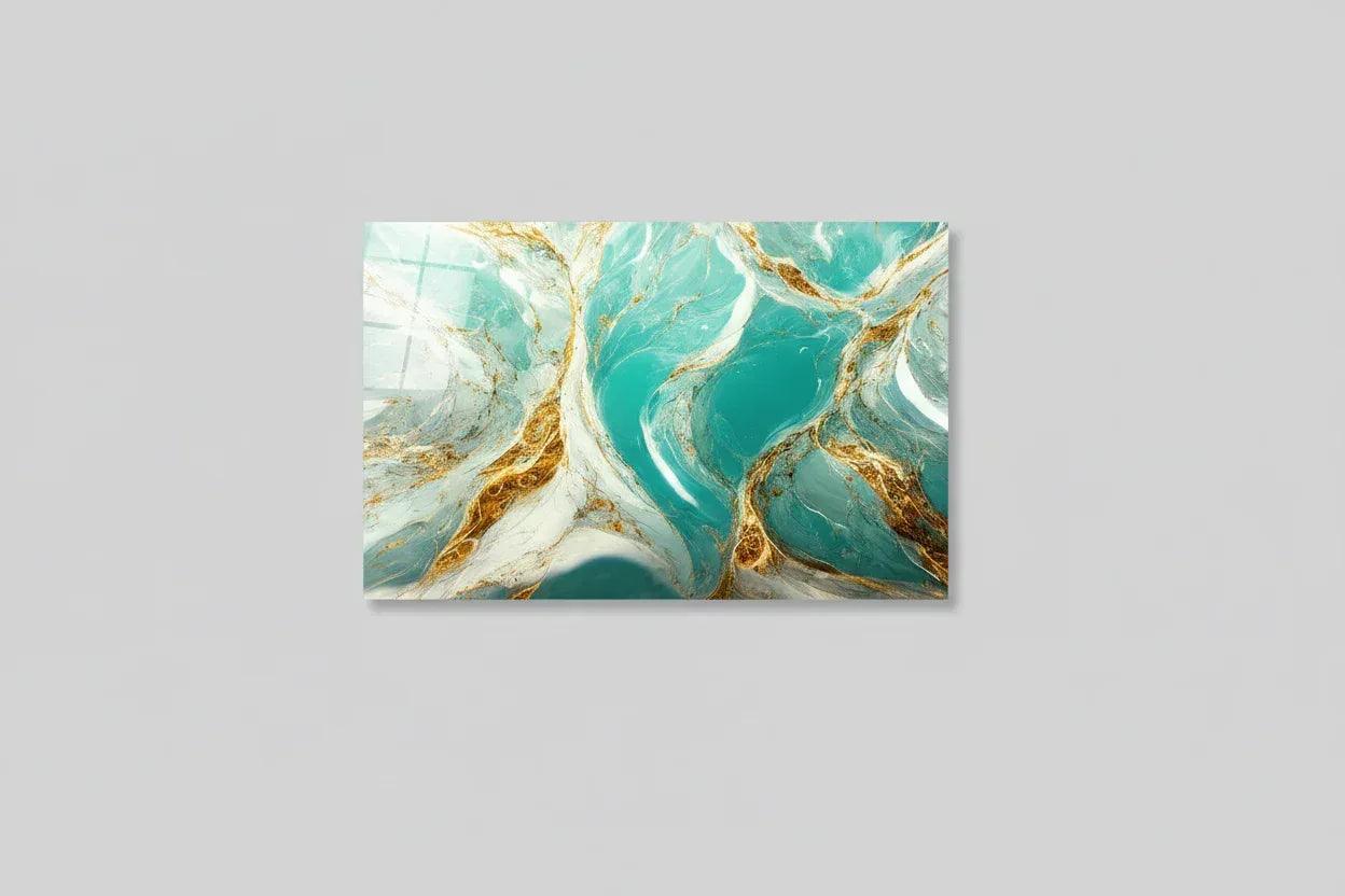 Marble Glass Wall Art - LUXARTDECO
