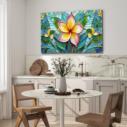 Flower Glass Wall Art