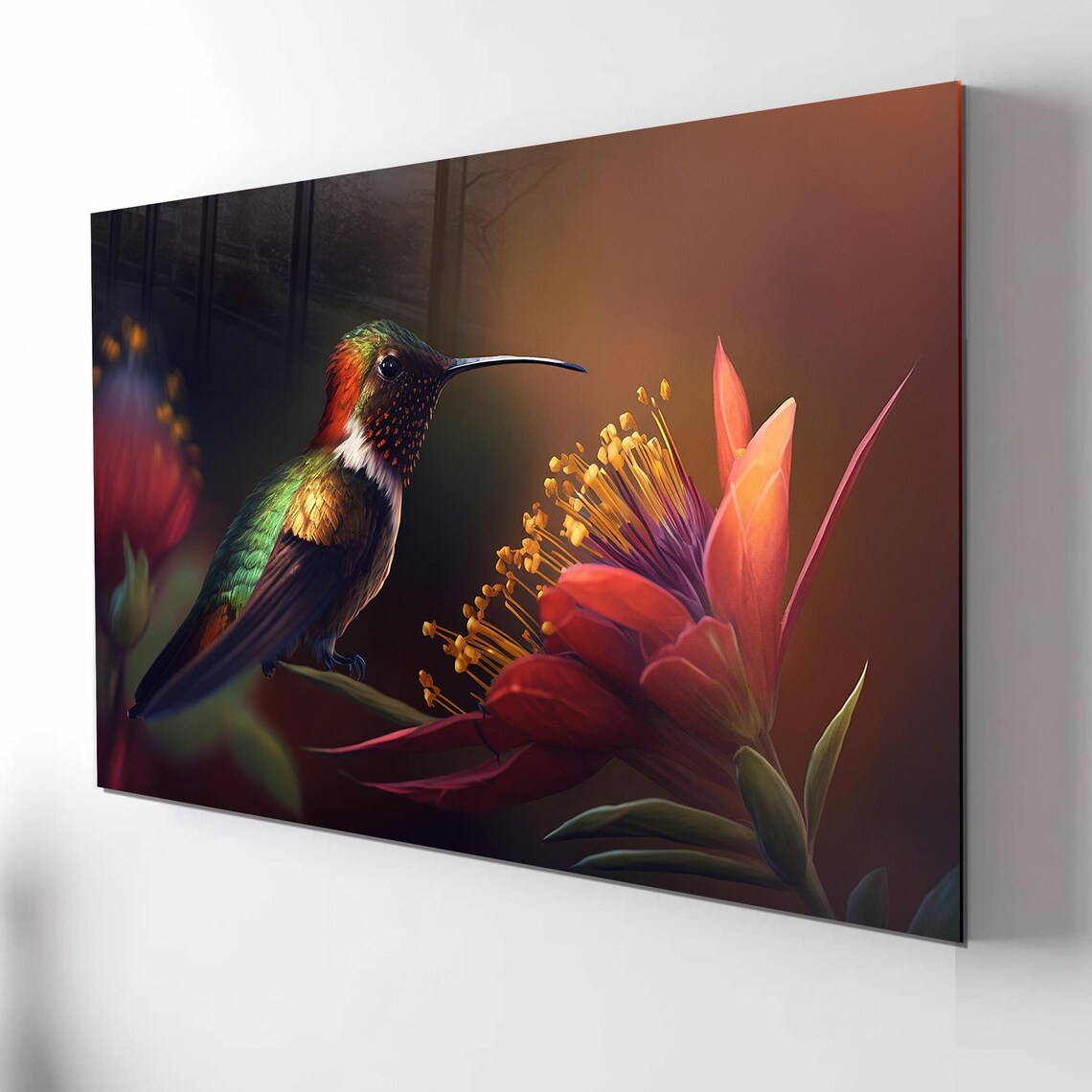 Bird Glass Wall Art